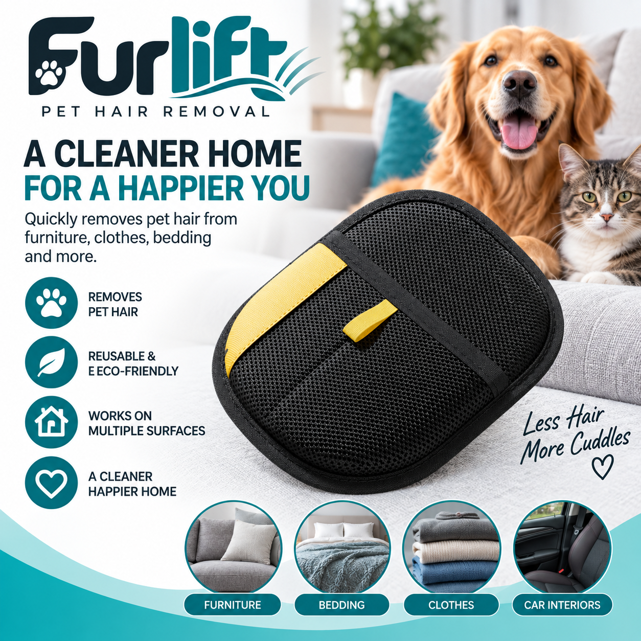 Furlift Pet Hair Remover Glove