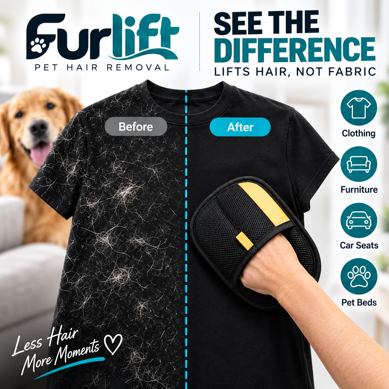 Furlift Pet Hair Remover Glove