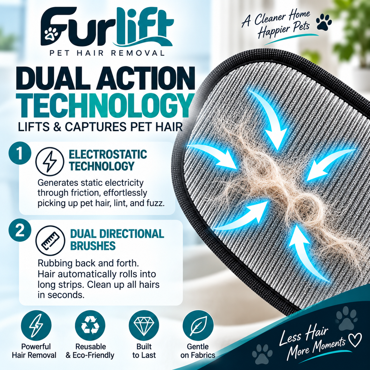 Furlift Pet Hair Remover Glove